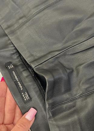 Кожаные лосины zara