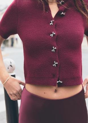 Трикотажний кардиган zara2 фото