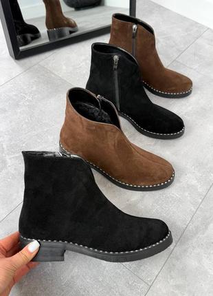 Черевики жіночі зимові натуральна замша