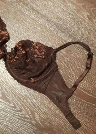 Красивый мягкий бюстгалтер с люрексом р.34 dd от marks & spencer6 фото