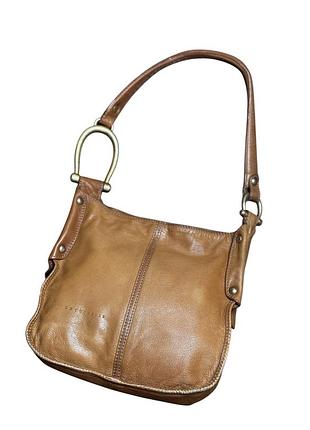 Кожаная сумка на плечо шоппер кроссбоди coccinelle made on italy оригинал