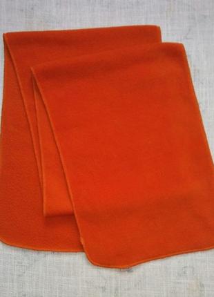 Шарф флисовый оранжевый