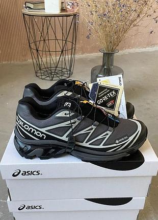 Кросівки salomon xt-6 expanse grey black gore-tex ☄️