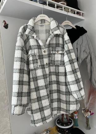 Крутая теплая куртка рубашка батал marks & spencer