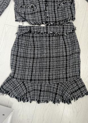 Твідовий костюм zara