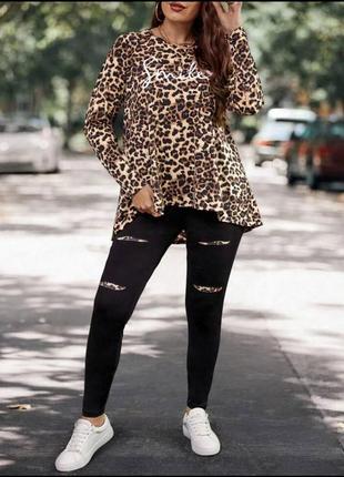 Красивая блуза/туника в леопринт от shein 🖤🤎