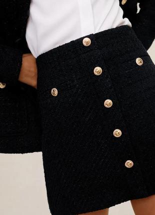 Юбка твидовая mango