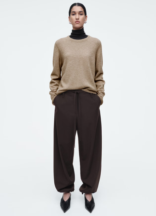 Брюки бочки из смеси шерсти cos 1258984001