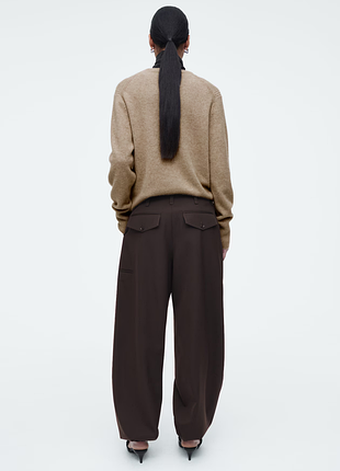 Брюки бочки из смеси шерсти cos 1258984001