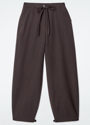 Брюки бочки из смеси шерсти cos 1258984001