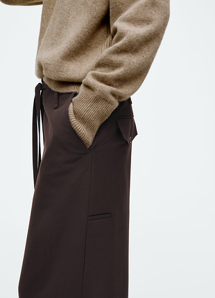 Брюки бочки из смеси шерсти cos 1258984001