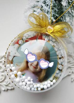 Серце з вашими фото на замовлення, кулі з фото, новорічні подарунки.