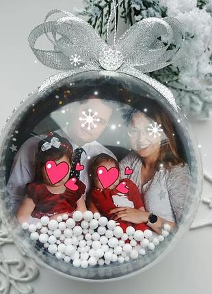 Серце з вашими фото на замовлення, кулі з фото, новорічні подарунки.