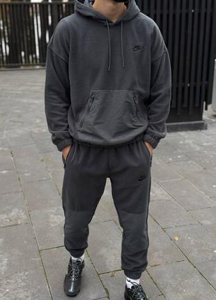 Теплий костюм nike gray плюш