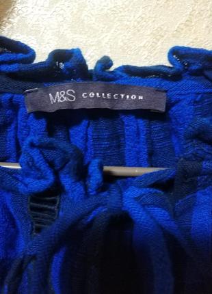 M&s стильная принтовая блузка блузка вышиванка бренд marks & spenser, р.147 фото