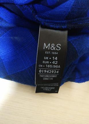 M&s стильная принтовая блузка блузка вышиванка бренд marks & spenser, р.148 фото