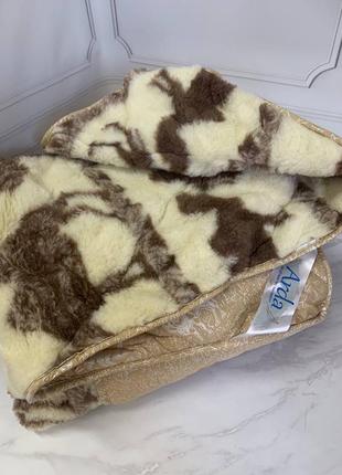 Ковдра верблюжа вовна camel wool з відкритим  хутром