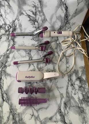 Набор плоек babyliss для укладки волос 6 насадок