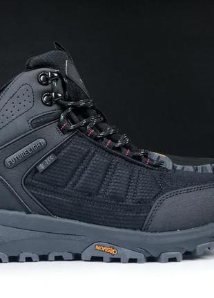 The north face futurelight кроссовки мужские ботинки сапоги высокие теплые зимние с мехом отличное качество водонепроницаемые черные с красным