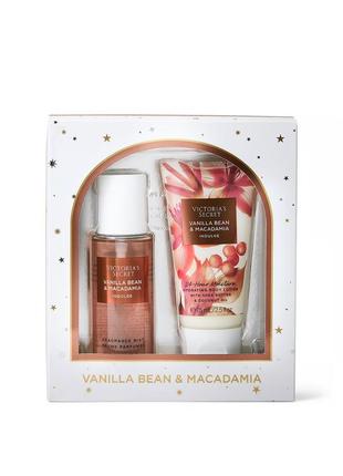 Подарочный набор vanilla bean &amp; macadamia duo gift set спрей лосьон victoria’s...