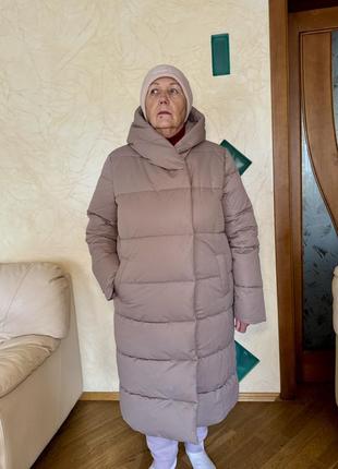 Пуховик зимний удлиненный