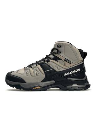 Высокие зимние мужские кроссовки с мехом salomon quest 4 gtx 🆕 зимние ботинки соломон