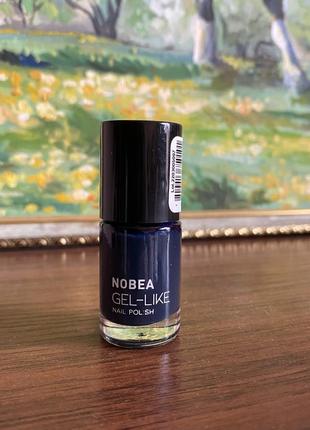 Nobea gel like blue depth лак для ногтей