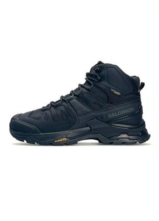 Високі зимові чоловічі кросівки з хутром salomon quest 4 gtx 🆕 зимові черевики соломон