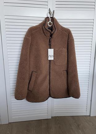 Куртка чоловіча zara l шерпа