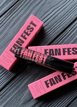 Тушь для объема ресниц benefit cosmetics mini fan fest fanning & volumizing mascara
