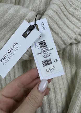 Укороченный свитер с горловиной в рубчик 4