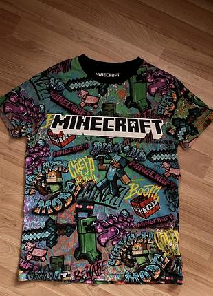 Яскрава футболка графіті minecraft next zara