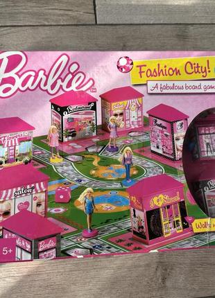 Настольная игра barbie fashion city, mattel модный городок