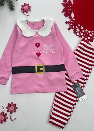 Новорічний комплект george для дівчинки на зріст 80/86