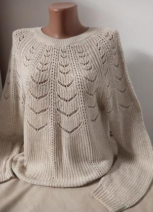 Ажурный котоновый свитерок