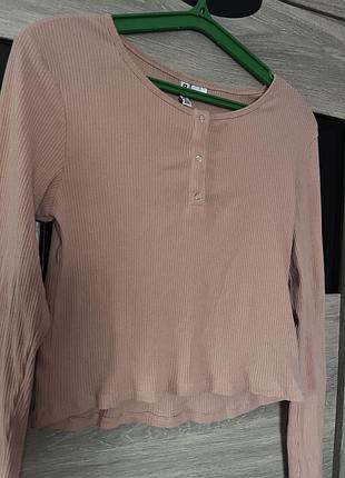 Рожева пудрова кофтинка h&m 2