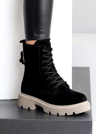 Черевики натуральна замша