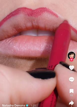 Ультра мягкий карандаш для губ natasha denona berry pop