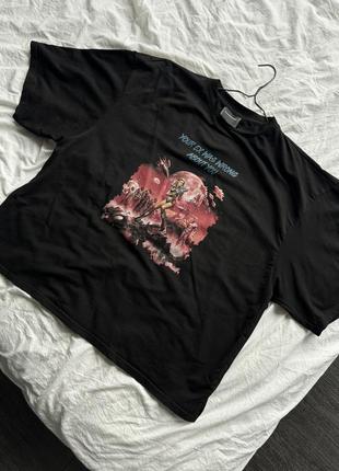 Футболка oversize з принтом max magerramov