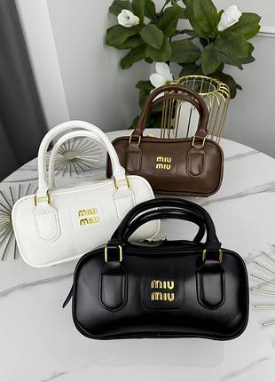 Сумка miu miu arcadie leather bag 10