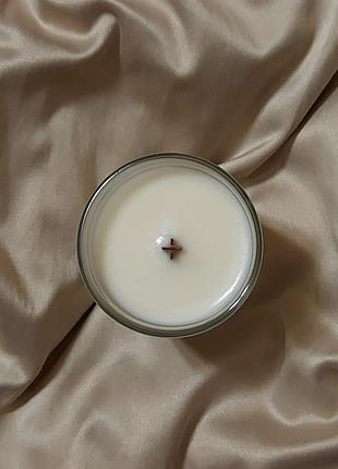 Соєві свічки у скляному стакані "без аромату".