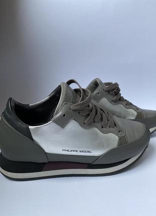 Кроссовки женские кожаные philippe model