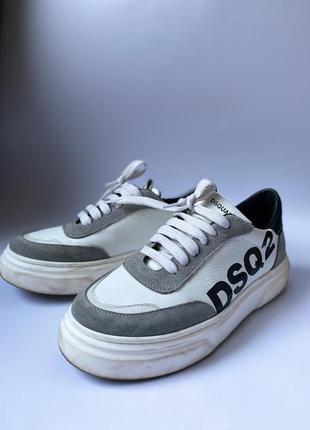 Кожаные кроссовки унисекс dsquared2