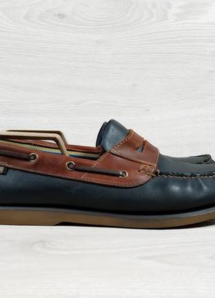 Шкіряні чоловічі мокасини blue habrour by marks & spencer оригінал, розмір 45 - 45.5