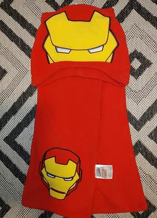 Набір шапка шарф iron man
