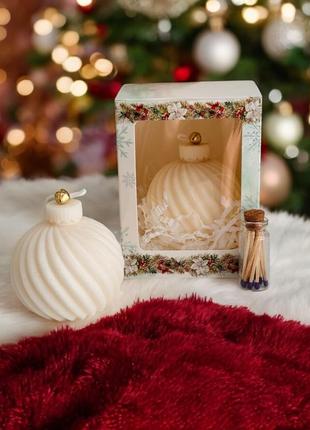 Новорічна аромасвіча  christmas ball