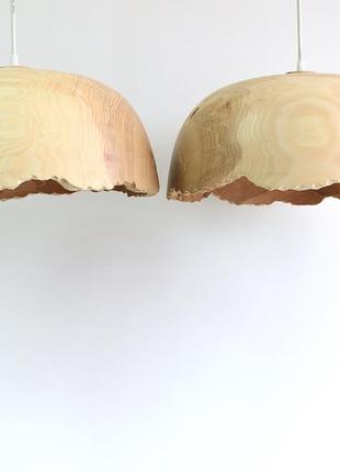 Світла люстра з нерівним краєм (1529) під замовлення5 фото