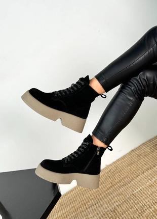 Черевики натуральна замша