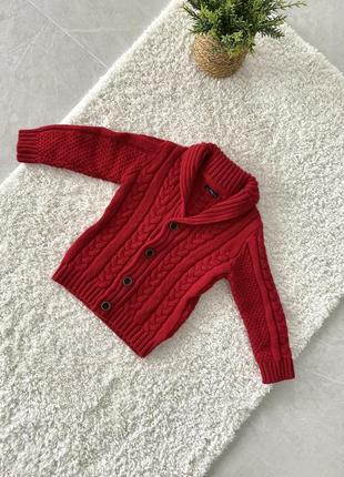 Вʼязана кофта червона neхt 1,5-2роки