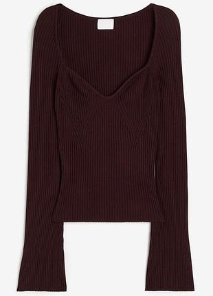 Светр в рубчик h&m